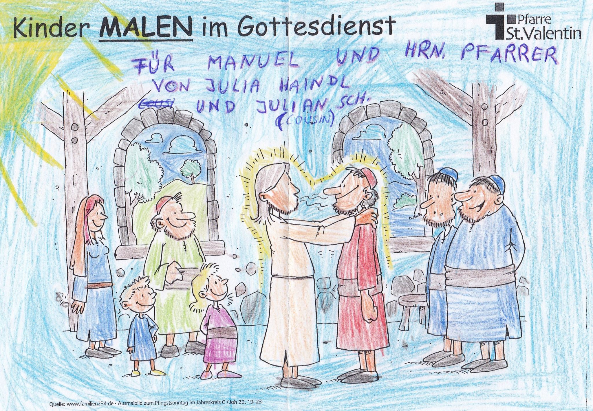 KinderZeichnenImGottesdienst2016